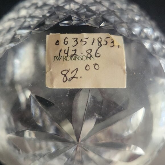 Waterford Glandore cut crystal round vase - Picture 2 of 3